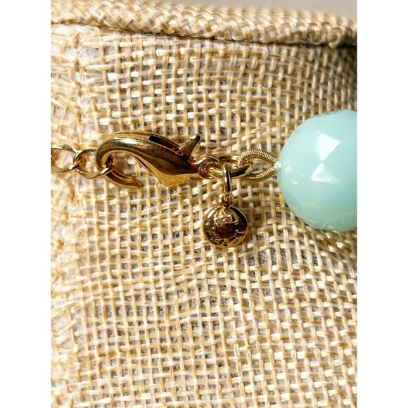 J.Crew Faceted Bead/Rhinestone Necklace in Aqua Blue - Picture 4 of 6